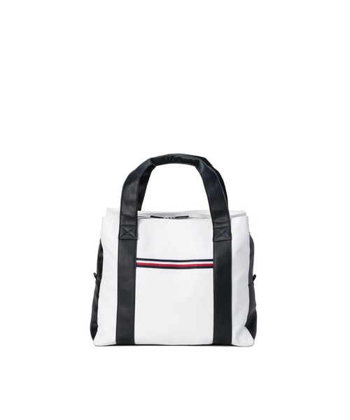 TOMMY HILFIGER GOLF（トミー ヒルフィガー ゴルフ）の「ﾄｰﾄﾊﾞｯｸﾞ ﾌﾗｯｸﾞﾛｺﾞ（トートバッグ・メンズ・ホワイト・フリー）」の3枚目の写真