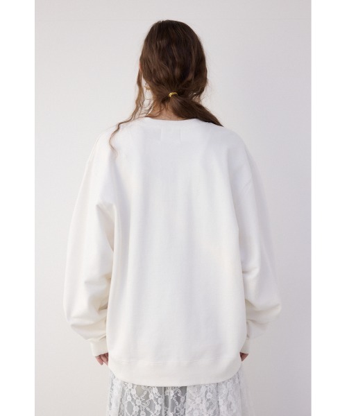 SLY(スライ)の「Ngm.S LOGO SW TOPS ナゴミ スライ ロゴ スウェット トップス トレーナー(スウェット・レディース・ライトブルー/ブラック/アイボリー/杢グレー・FREE)」の9枚目の写真