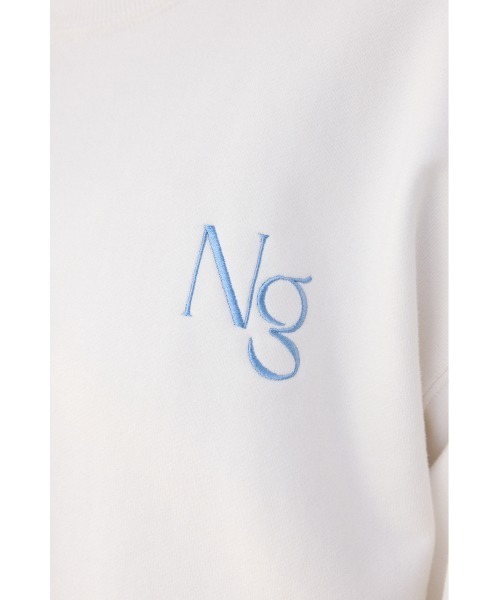 SLY(スライ)の「Ngm.S LOGO SW TOPS ナゴミ スライ ロゴ スウェット トップス トレーナー(スウェット・レディース・ライトブルー/ブラック/アイボリー/杢グレー・FREE)」の10枚目の写真