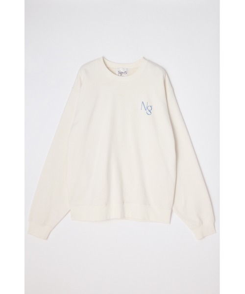 SLY(スライ)の「Ngm.S LOGO SW TOPS ナゴミ スライ ロゴ スウェット トップス トレーナー(スウェット・レディース・ライトブルー/ブラック/アイボリー/杢グレー・FREE)」の11枚目の写真