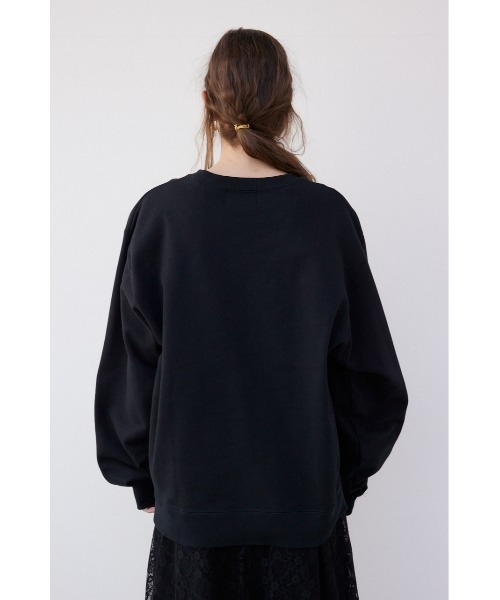 SLY(スライ)の「Ngm.S LOGO SW TOPS ナゴミ スライ ロゴ スウェット トップス トレーナー(スウェット・レディース・ライトブルー/ブラック/アイボリー/杢グレー・FREE)」の16枚目の写真
