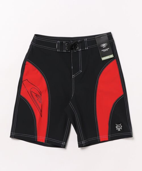 Quiksilver クイックシルバー　ボードショーツレッド チェック柄水着 セール】SURFSILK SCALLOP 18/クイックシルバーサーフトランクス