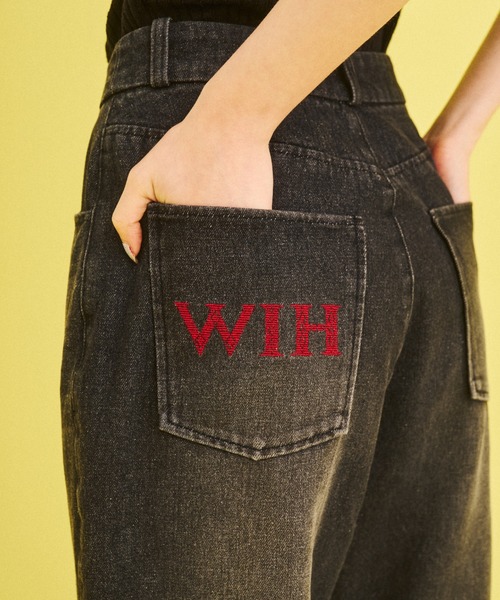 What Is Heart(ワットイズハート)の「flare denim pants- フレア デニム パンツ -(デニムパンツ・レディース・ブラック/サックスブルー・MEDIUM/SMALL)」の14枚目の写真