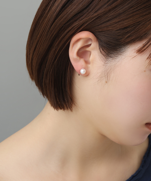 《WEB限定追加》アコヤパール7mmイヤリング K10（イヤリング）｜Lilas（リラ）