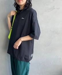 【mina 7月号掲載】[MIZUNO/ミズノ] 別注 ドローコード付き ワンポイントロゴTシャツ