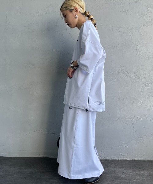 MIZUNO（ミズノ　）の「【mina 7月号掲載】[MIZUNO/ミズノ] 別注 ドローコード付き ワンポイントロゴTシャツ（Tシャツ/カットソー・レディース・ブラック/ホワイト/グレイッシュベージュ・M/L/S/XL）」の18枚目の写真