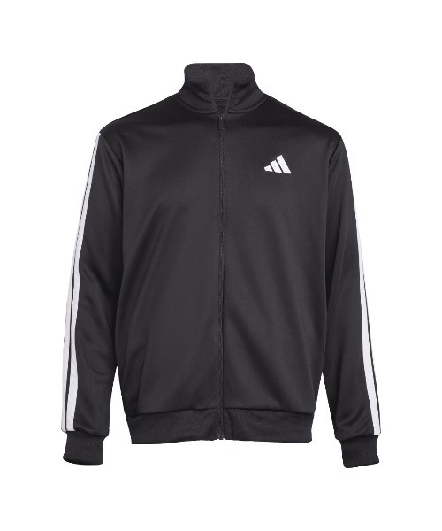 adidas(アディダス)の「アディダス adidas ベーシック スリーストライプス フレンチテリー トラックスーツ(ジャージ・メンズ・グレー/ブラック・LL/3L/S/M/L)」の14枚目の写真