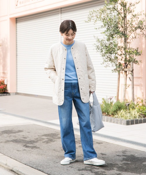 セール】カポックキルトミドルジャケット（ダウンジャケット