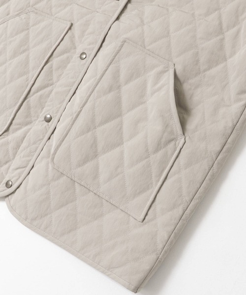 URBAN RESEARCH DOORS（アーバンリサーチドアーズ）の「カポックキルトミドルジャケット（ダウンジャケット/コート・レディース・アイボリー/グレー系その他/ブラック・MEDIUM）」の11枚目の写真