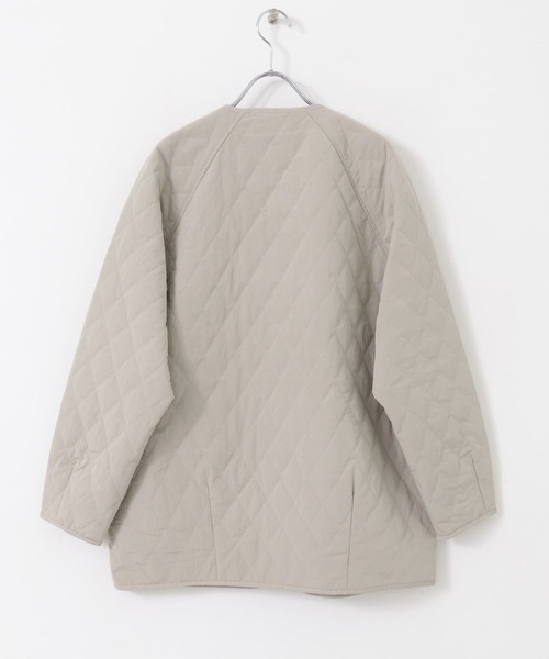 URBAN RESEARCH DOORS（アーバンリサーチドアーズ）の「カポックキルトミドルジャケット（ダウンジャケット/コート・レディース・アイボリー/グレー系その他/ブラック・MEDIUM）」の9枚目の写真