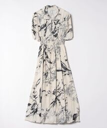 FACE CAMPANA（ファーチェカンパーナ）の「Face Campana/ファーチェカンパナ 【2025S/S新作】ボタニカル柄リボンバルーンワンピース（ワンピース）」