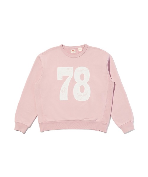 Levi's（リーバイス）の「Levi's/リーバイス グラフィック クルーネックスウェットシャツ（スウェット・レディース・ピンク・S/M/L）」の7枚目の写真