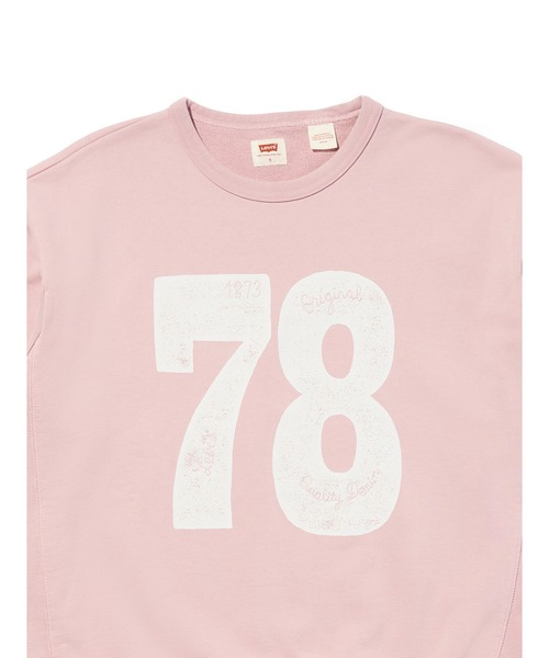 Levi's（リーバイス）の「Levi's/リーバイス グラフィック クルーネックスウェットシャツ（スウェット・レディース・ピンク・S/M/L）」の9枚目の写真