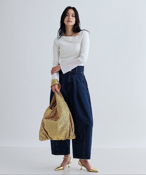 GALLEST(ギャレスト)の「【CONTROL FREAK】グリッタートート(トートバッグ・レディース・シルバー/ゴールド/ブラック・00)」の8枚目の写真