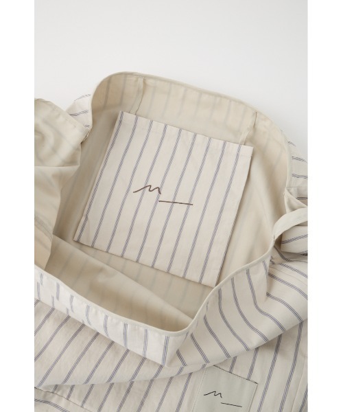 M_（エムアンダーバー）の「【M_】STRIPE TAPETIE トートバッグ