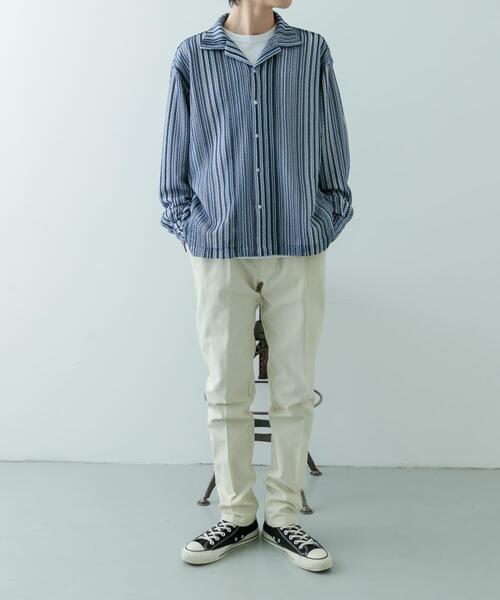 ITEMS URBANRESEARCH（アイテムズ アーバンリサーチ）の「1-tuck テーパード デニムスラックス（デニムパンツ・メンズ・ネイビー/ブラック/ホワイト・MEDIUM/LARGE）」の19枚目の写真