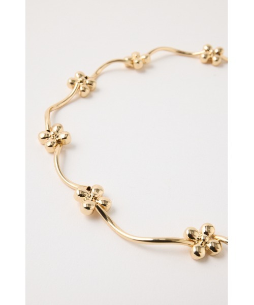 MOUSSY（マウジー）の「FLORAL CHAIN チョーカー（チョーカー・レディース・ゴールド/シルバー・FREE）」の4枚目の写真
