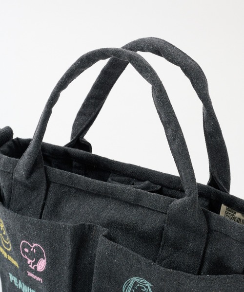 ROOTOTE(ルートート)の「【ROOTOTE】ショルダー付トートバッグ IP.BRポケッツ.Peanuts-0C(トートバッグ・レディース・グレー/アイボリー/ダークグレー/ベージュ・FREE)」の7枚目の写真