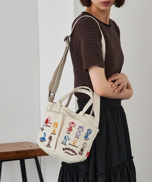 ROOTOTE(ルートート)の「【ROOTOTE】ショルダー付トートバッグ IP.BRポケッツ.Peanuts-0C(トートバッグ・レディース・グレー/アイボリー/ダークグレー/ベージュ・FREE)」の16枚目の写真