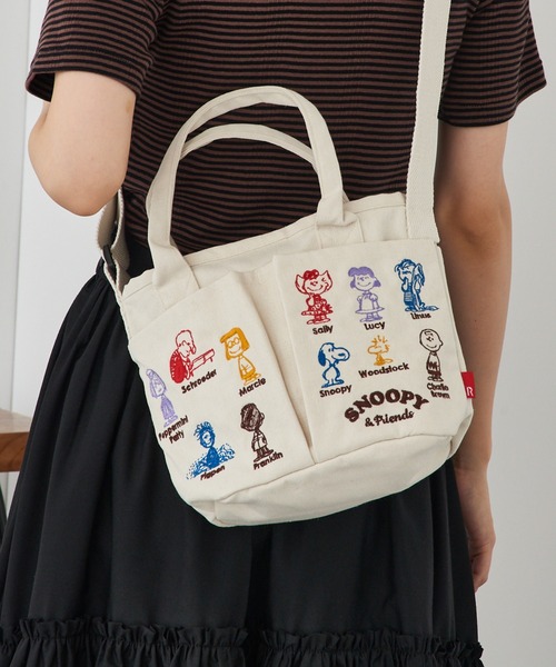 ROOTOTE(ルートート)の「【ROOTOTE】ショルダー付トートバッグ IP.BRポケッツ.Peanuts-0C(トートバッグ・レディース・グレー/アイボリー/ダークグレー/ベージュ・FREE)」の18枚目の写真