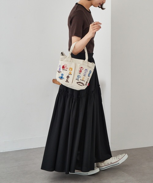 ROOTOTE(ルートート)の「【ROOTOTE】ショルダー付トートバッグ IP.BRポケッツ.Peanuts-0C(トートバッグ・レディース・グレー/アイボリー/ダークグレー/ベージュ・FREE)」の21枚目の写真