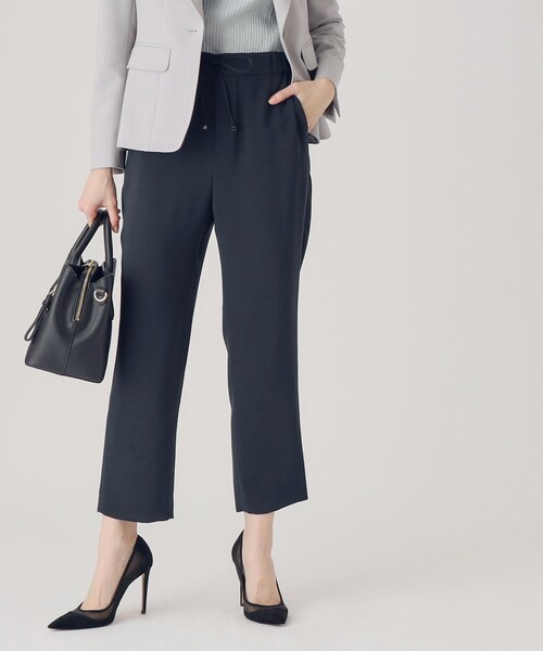 COUP DE CHANCE（クードシャンス）の「【洗える／ウエストゴム】イージーパンツ（その他パンツ・レディース・ナチュラル/ネイビー・34/38/40/36）」の2枚目の写真