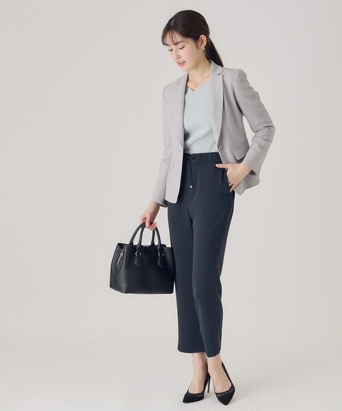 COUP DE CHANCE（クードシャンス）の「【洗える／ウエストゴム】イージーパンツ（その他パンツ・レディース・ナチュラル/ネイビー・34/38/40/36）」の8枚目の写真