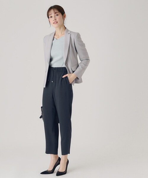 COUP DE CHANCE（クードシャンス）の「【洗える／ウエストゴム】イージーパンツ（その他パンツ・レディース・ナチュラル/ネイビー・34/38/40/36）」の9枚目の写真