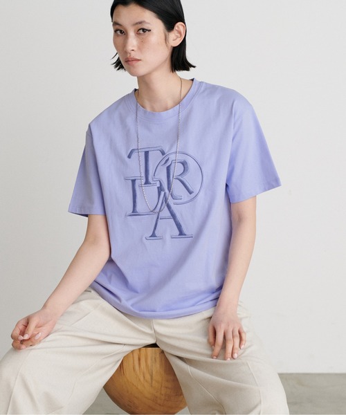 LARUTA ラルータ Tシャツ まとめ売り セール】【LARUTA】厚盛りロゴ刺繍T（Tシャツ/カットソー
