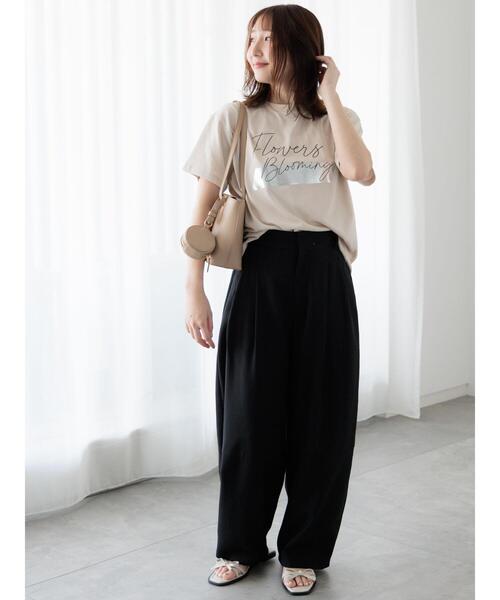 Te chichi TERRASSE(テチチテラス)の「切替カーブパンツ(その他パンツ・レディース・ベージュ/グレー/ブラック・F)」の4枚目の写真