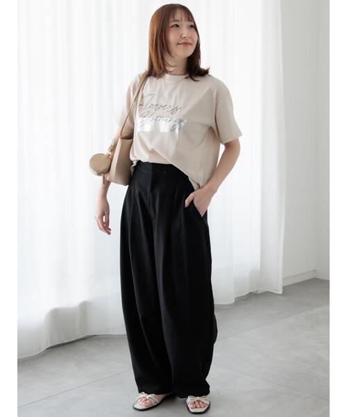 Te chichi TERRASSE(テチチテラス)の「切替カーブパンツ(その他パンツ・レディース・ベージュ/グレー/ブラック・F)」の5枚目の写真