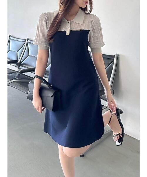 ダズリン　ポロ　ワンピース　dazzlin poro ダズリン dazzlin 【POLO BCS コラボ】ポロシャツワンピース