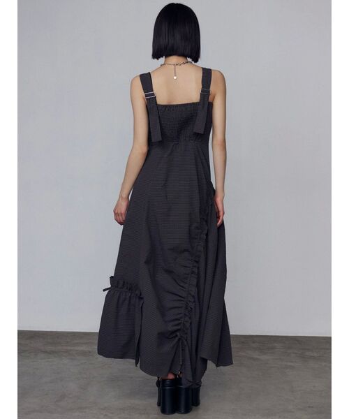 EMODA アシンメトリーデニムワンピース セール】アシンメトリードローマキシワンピース(ワンピース