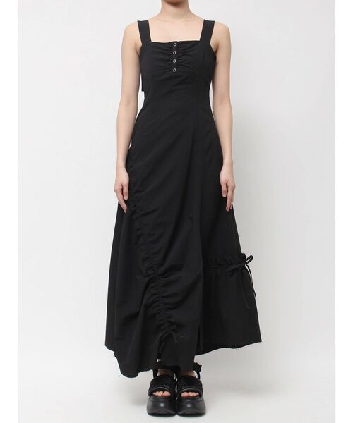 EMODA（エモダ）の「アシンメトリードローマキシワンピース（ワンピース・レディース・ブラック/グレー/ホワイト・FREE）」の14枚目の写真