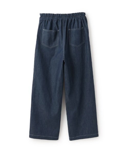 半額以下！★新品タグ付★ポンポネットジュニア　デニムパンツ L2024年秋冬物 BEBE ONLINE STORE｜おしりエンブレム刺しゅうツイルデニム