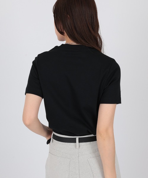 SUWDEE(スーディー)の「crew neck basic cotton t-shirt(Tシャツ/カットソー・レディース・ベージュ/ブラック/ホワイト・FREE)」の13枚目の写真