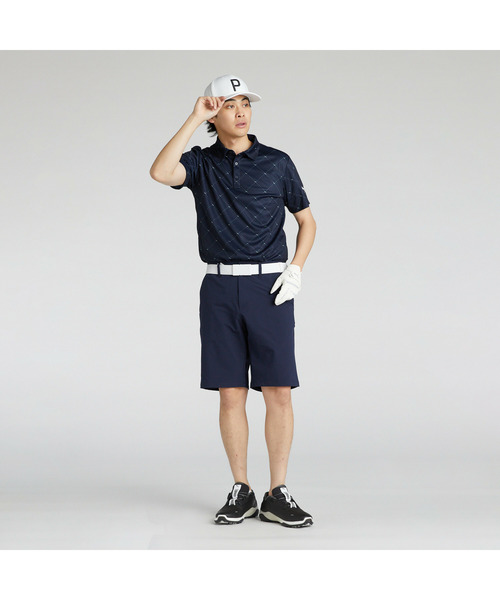 PUMA（プーマ）の「PUMA プーマ メンズ ゴルフ SB アーガイル AOP 半袖 ポロシャツ（ポロシャツ・メンズ・ネイビー/ホワイト系その他/ブラック・SMALL/MEDIUM/LARGE/X-LARGE/XX-LARGE）」の12枚目の写真