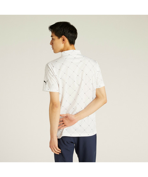 PUMA（プーマ）の「PUMA プーマ メンズ ゴルフ SB アーガイル AOP 半袖 ポロシャツ（ポロシャツ・メンズ・ネイビー/ホワイト系その他/ブラック・SMALL/MEDIUM/LARGE/X-LARGE/XX-LARGE）」の15枚目の写真