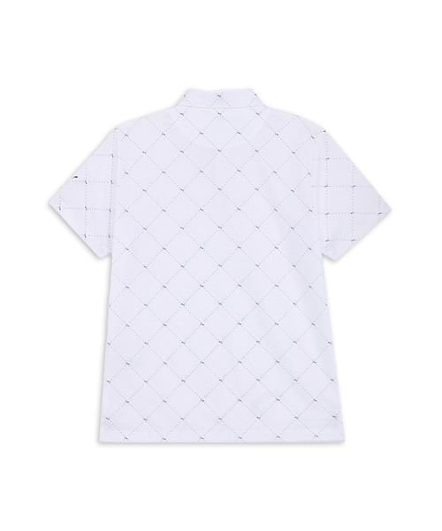 PUMA（プーマ）の「PUMA プーマ メンズ ゴルフ SB アーガイル AOP 半袖 ポロシャツ（ポロシャツ・メンズ・ネイビー/ホワイト系その他/ブラック・SMALL/MEDIUM/LARGE/X-LARGE/XX-LARGE）」の4枚目の写真