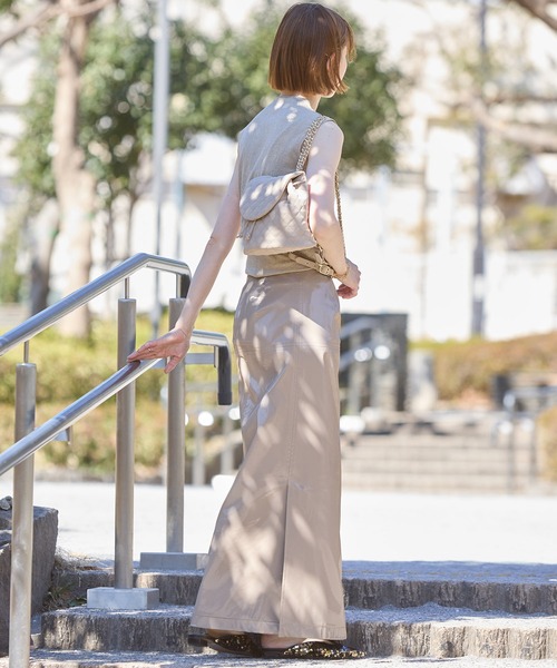 HASHIBAMI(ハシバミ)の「【HASHIBAMI】スエードキルティング ミニリュック(バックパック/リュック・レディース・ブラック/ライトブラウン/ナチュラル・FREE)」の10枚目の写真