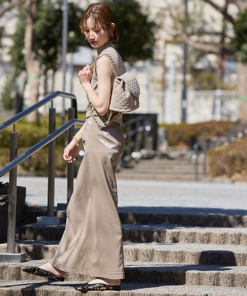 HASHIBAMI(ハシバミ)の「【HASHIBAMI】スエードキルティング ミニリュック(バックパック/リュック・レディース・ブラック/ライトブラウン/ナチュラル・FREE)」の13枚目の写真