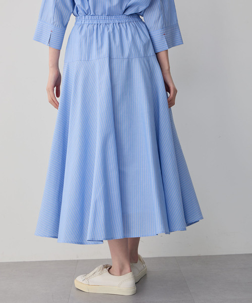 セール】ストライプフレアスカート（スカート）｜Petit Honfleur（プチ