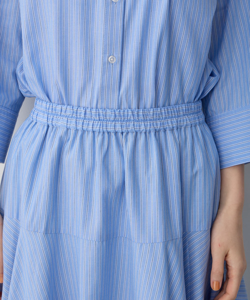 Petit Honfleur（プチオンフルール）の「ストライプフレアスカート（スカート・レディース・ブルー/ネイビー・M/L）」の14枚目の写真