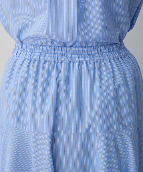 Petit Honfleur（プチオンフルール）の「ストライプフレアスカート（スカート・レディース・ブルー/ネイビー・M/L）」の15枚目の写真