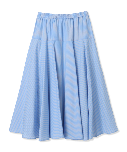 Petit Honfleur（プチオンフルール）の「ストライプフレアスカート（スカート・レディース・ブルー/ネイビー・M/L）」の6枚目の写真