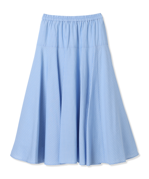 Petit Honfleur（プチオンフルール）の「ストライプフレアスカート（スカート・レディース・ブルー/ネイビー・M/L）」の7枚目の写真