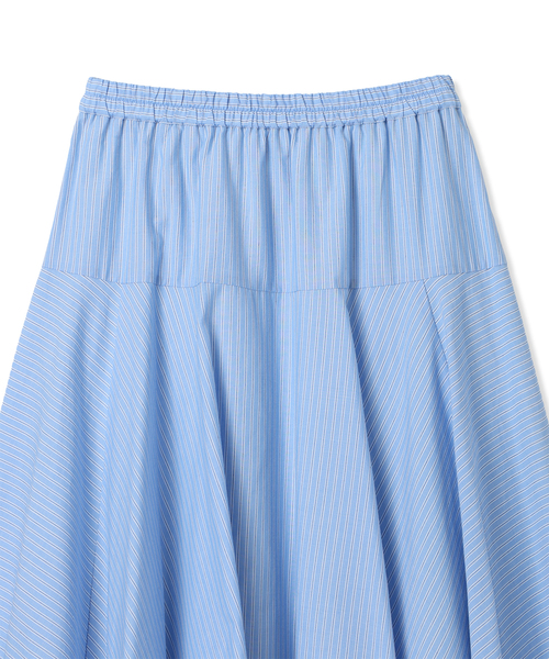 Petit Honfleur（プチオンフルール）の「ストライプフレアスカート（スカート・レディース・ブルー/ネイビー・M/L）」の8枚目の写真
