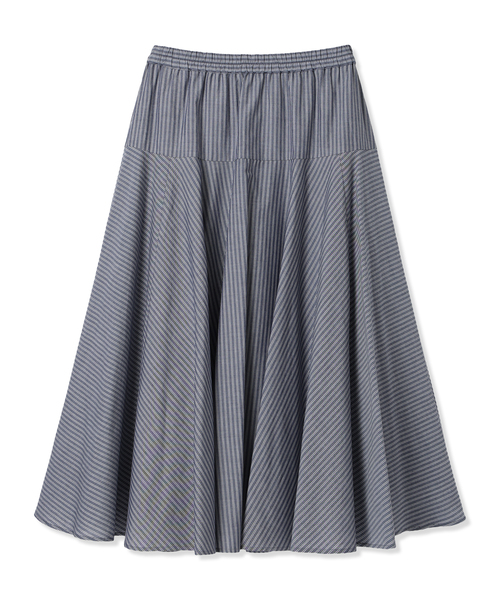 Petit Honfleur（プチオンフルール）の「ストライプフレアスカート（スカート・レディース・ブルー/ネイビー・M/L）」の21枚目の写真