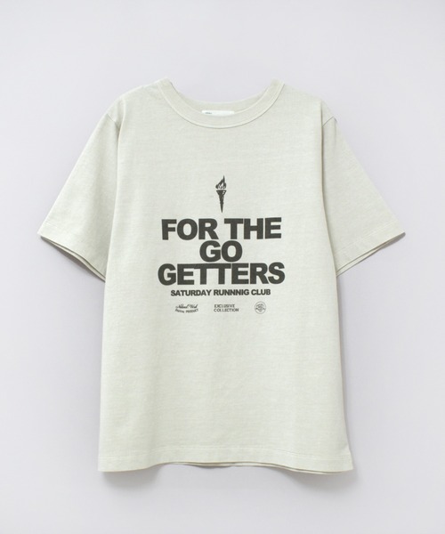 RNA-N(アールエヌエーエヌ)の「M2437 ユーズドライクTシャツ(Tシャツ/カットソー・レディース・スミクロ/グレー/キナリ・FREE)」の2枚目の写真