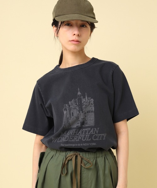 RNA-N(アールエヌエーエヌ)の「M2437 ユーズドライクTシャツ(Tシャツ/カットソー・レディース・スミクロ/グレー/キナリ・FREE)」の15枚目の写真